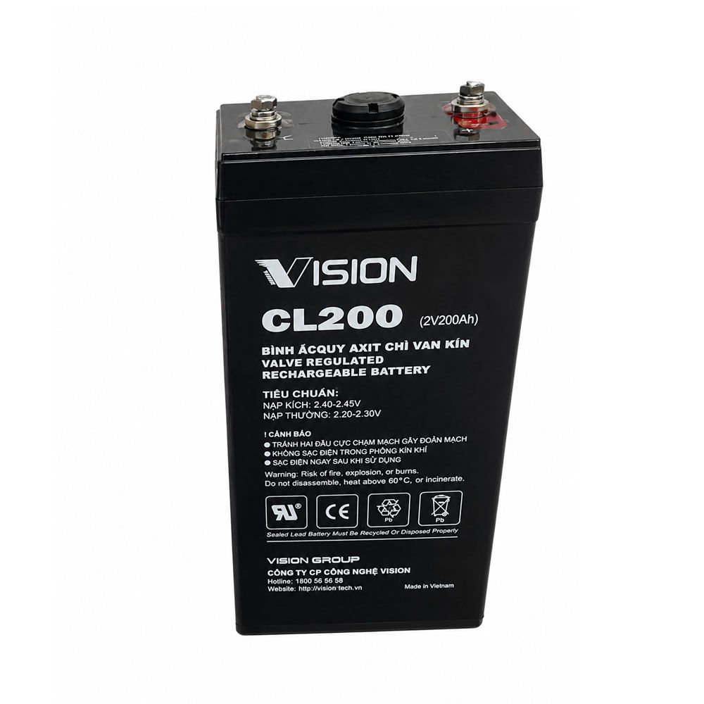 Ắc quy Vision 2V, 200Ah CL200