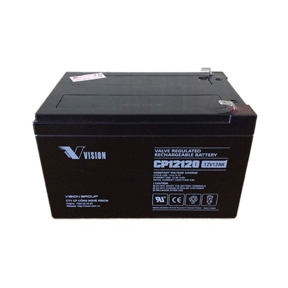 Ắc Quy Vision CP12120 12V 12Ah: Giải Pháp lưu điện hoàn hảo