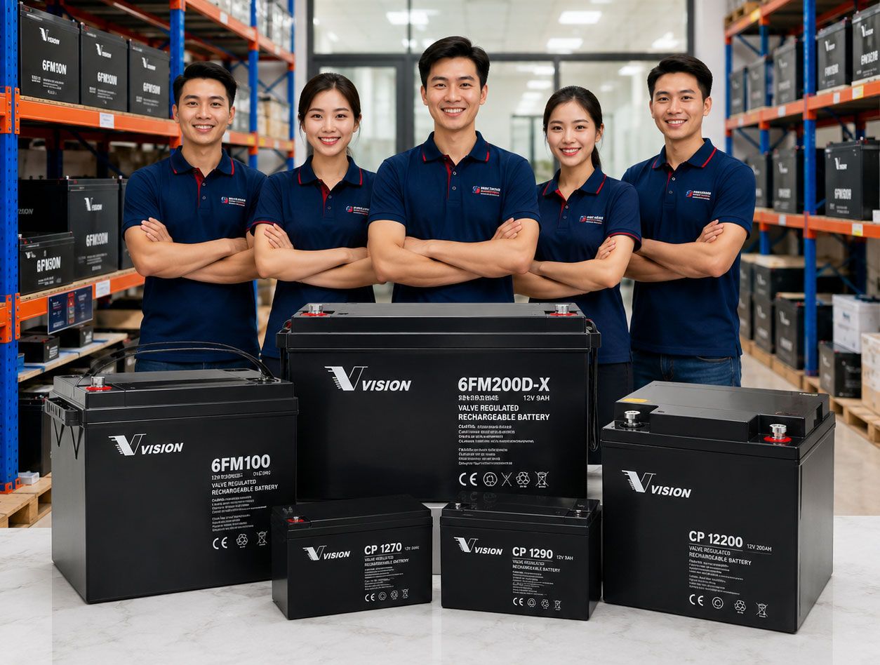 Tongkhoacquy.vn chuyên cung cấp đầy đủ các dòng ắc quy Vision CP với nhiều mức dung lượng khác nhau,