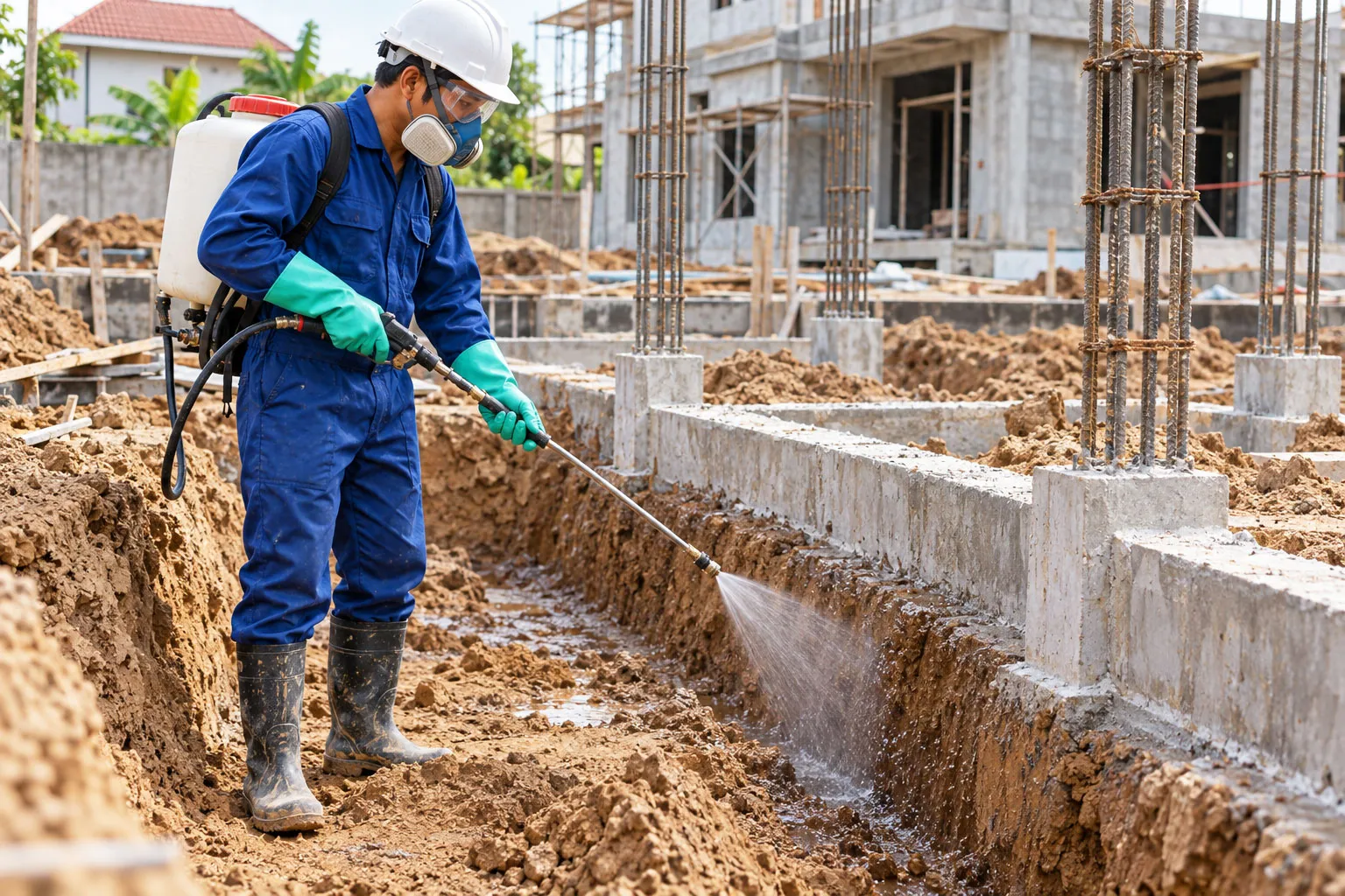 Phòng chống mối công trình xây dựng mới